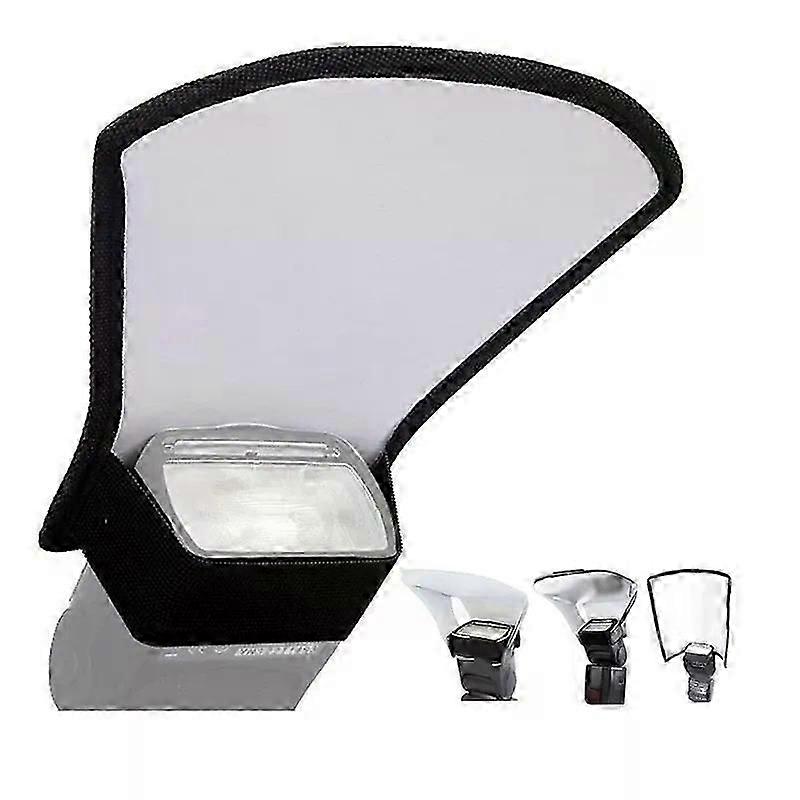 Camera Flash Diffuser 3 in 1 Flash Softbox Double-sided Photo Light Reflector for Canon Cameras Foldable Speedlite difusor flash