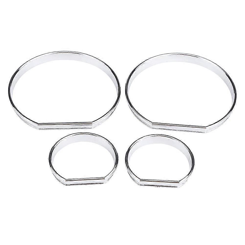 Dashboard Trim with Chrome Speedometer Gauge Rings for BMW E46, Stylish Durable Interior Upgrade