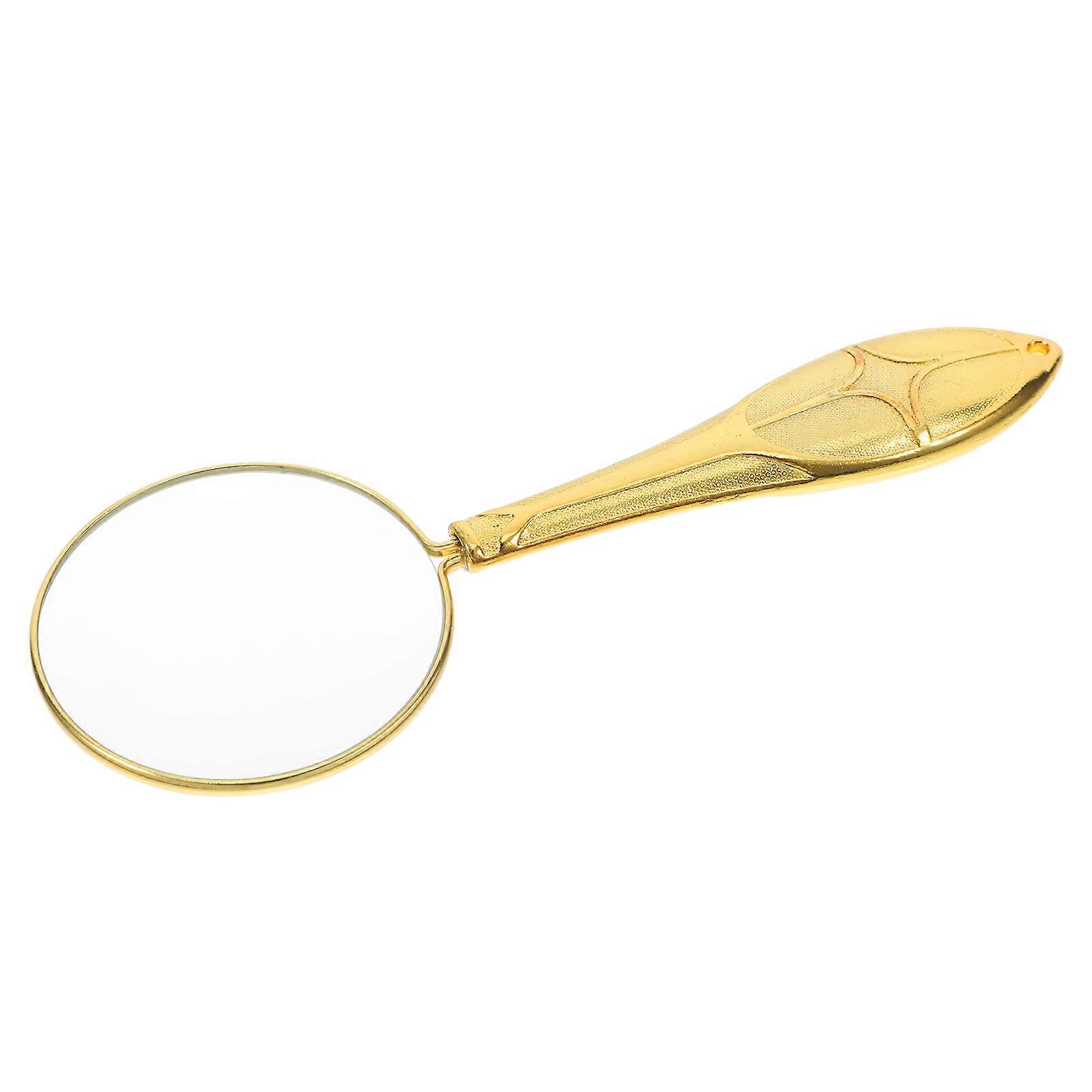 Floating Handle Magnifier High Magnification for Reading Vintage Embossed
