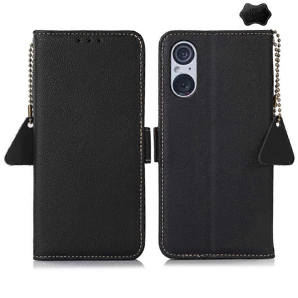 Side-Magnetic TJ Leather RFID Phone Case