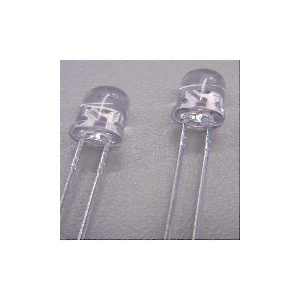 40pcs White LED Lights Bulk Pack Round Through Hole for PCB Electronics Projects