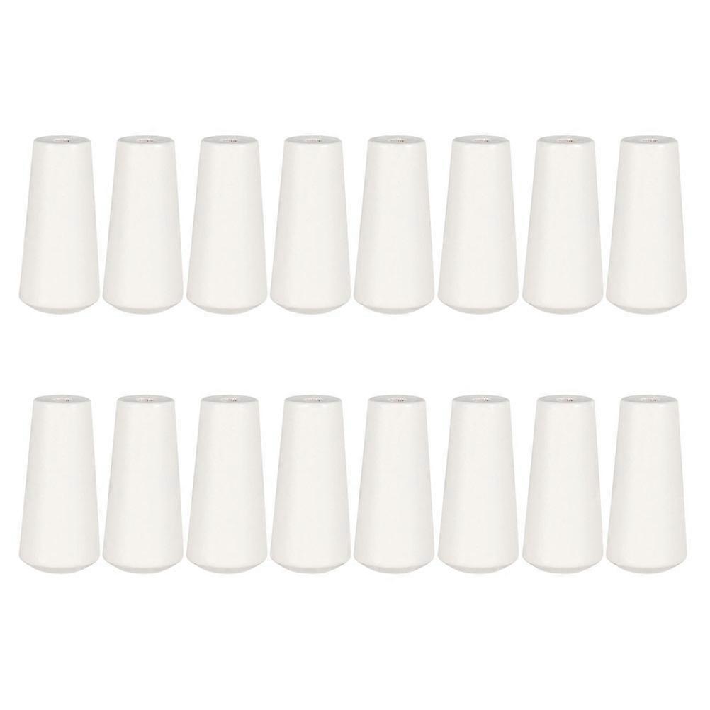 Wood Cord Knobs for Roller Blinds Accessories Pull Ends 16Pcs White Finish