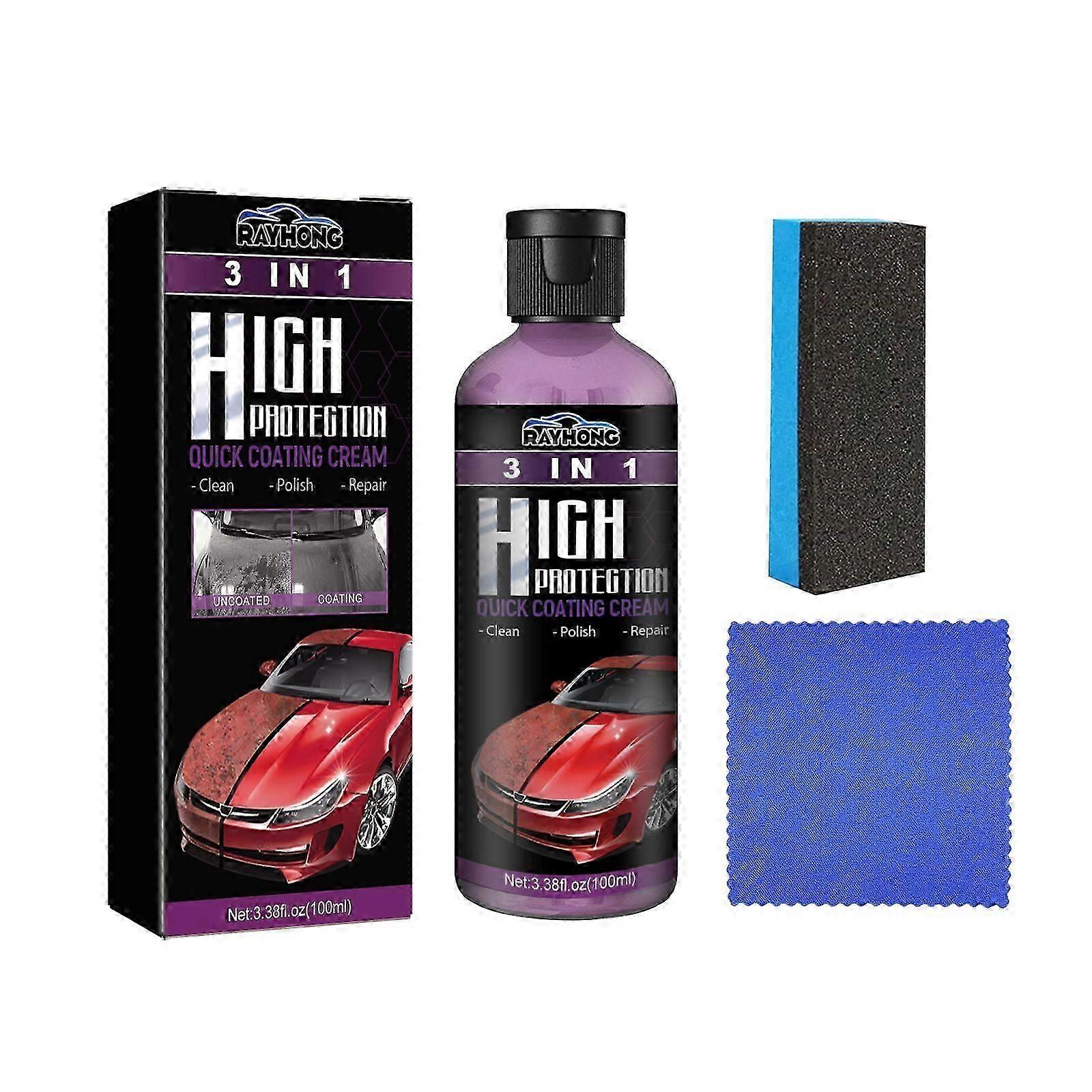 3-in-1 Car Coating Paste - Scratch Repair, Deep Clean & Protect