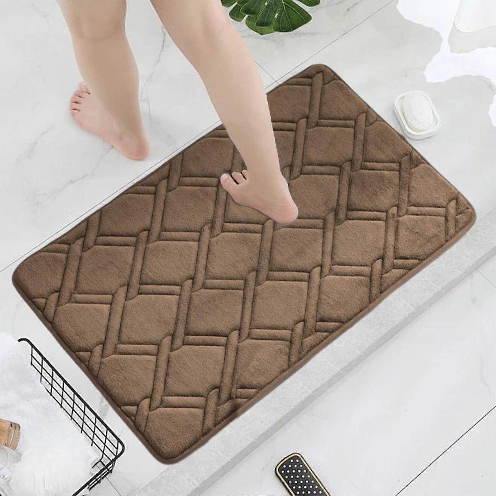 Clearance! Lmueinov Ultra Absorbent Non-Slip Memory Foam Bath Mat, Machine Washable Soft Velvet, Thickened & Quick-Drying