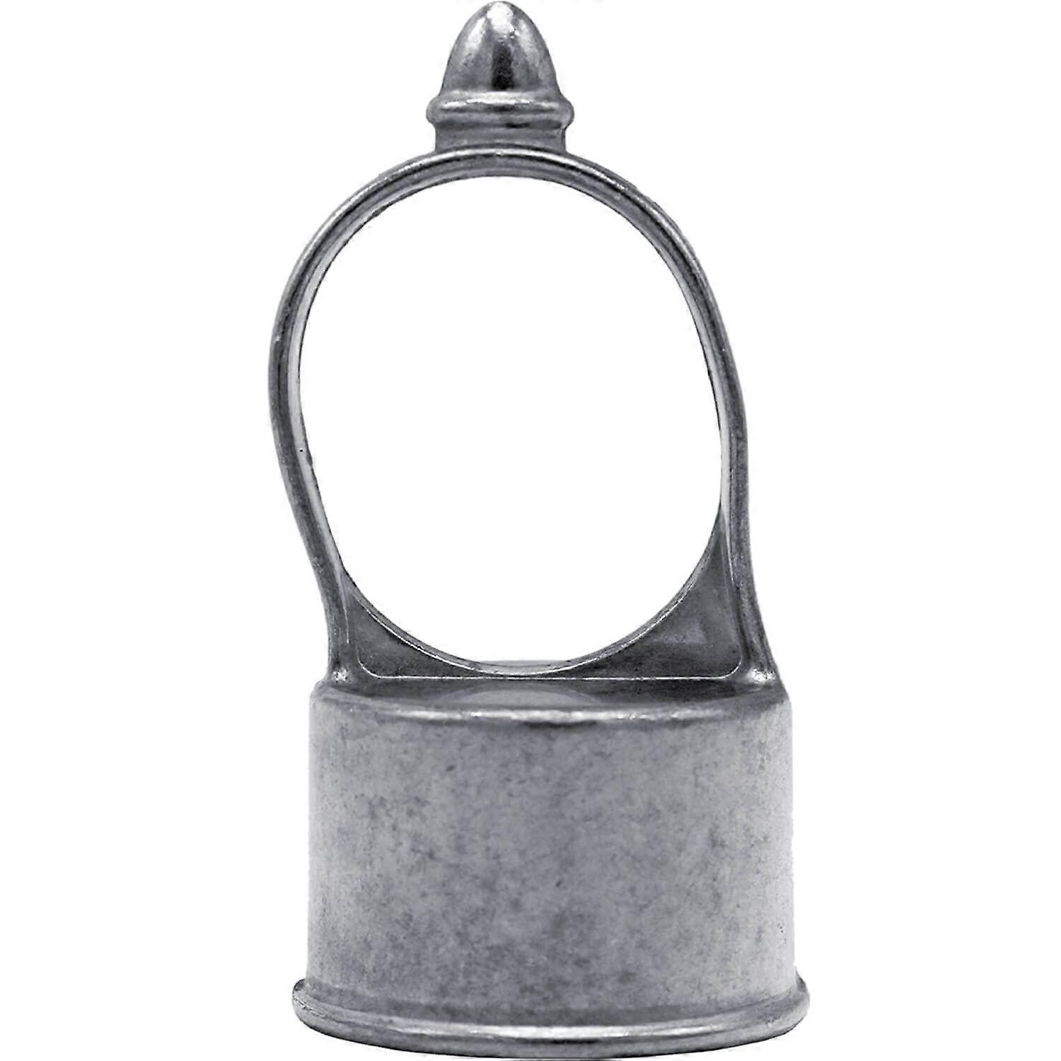 Aluminum Chain Link Fence Loop Cap for 17/8 Inch Post and 15/8 Inch Rail, CorrosionResistant, 2 Pack