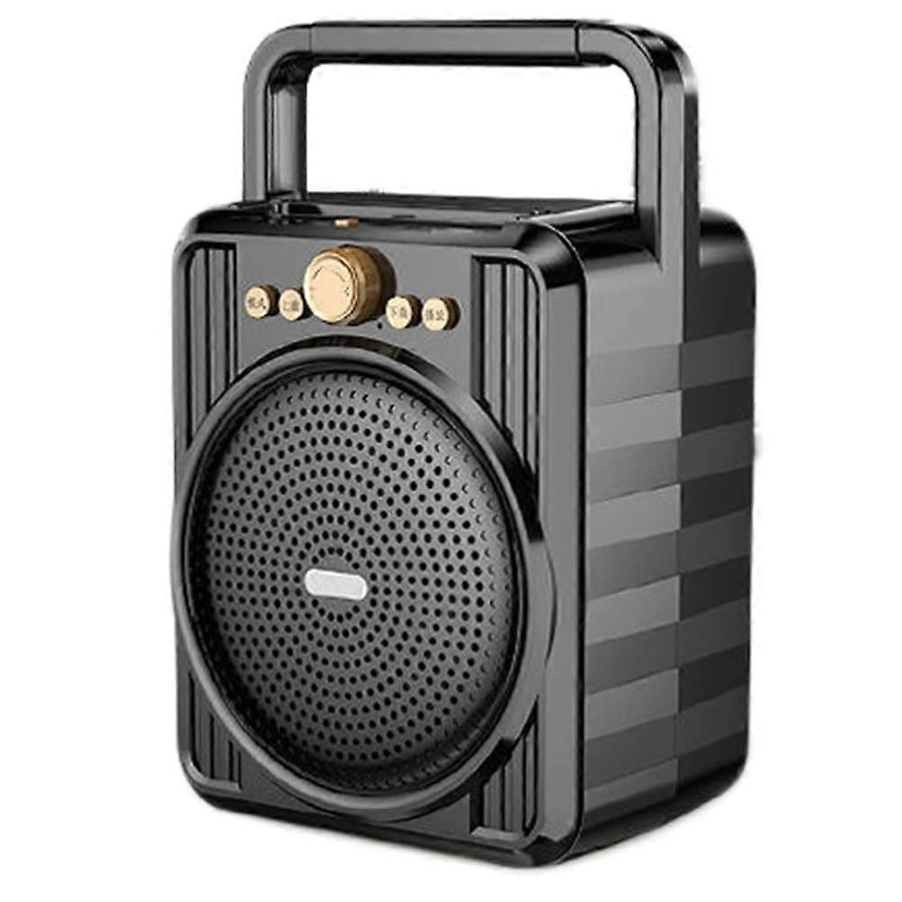 Bluetooth Speaker with Subwoofer Bass, Outdoor Wireless Audio, USB TF Card and AUX Playback