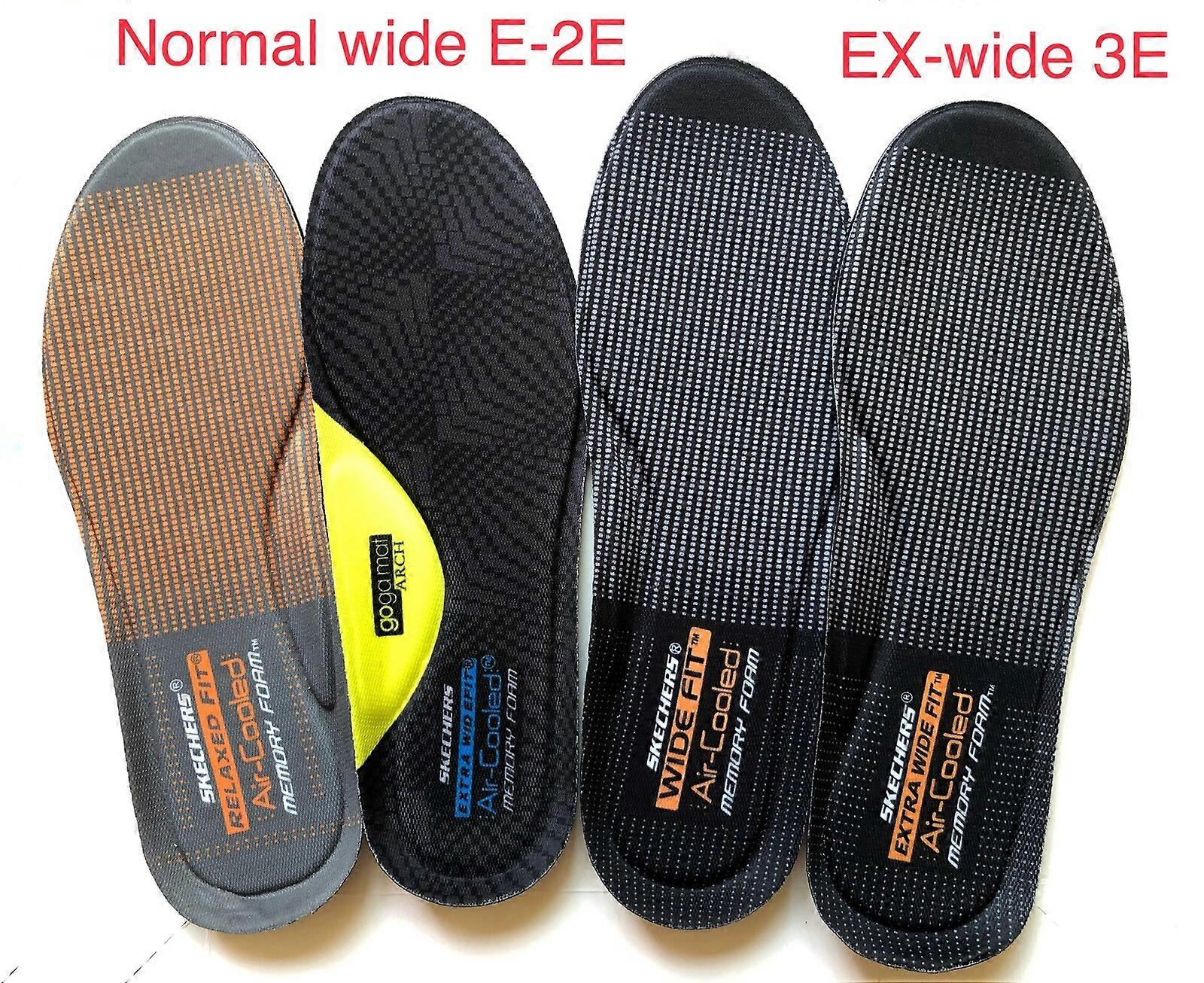 Skechers Memory Foam Air Cooled Insoles Footbed insert US Mens 6-14 E-EEE Wide