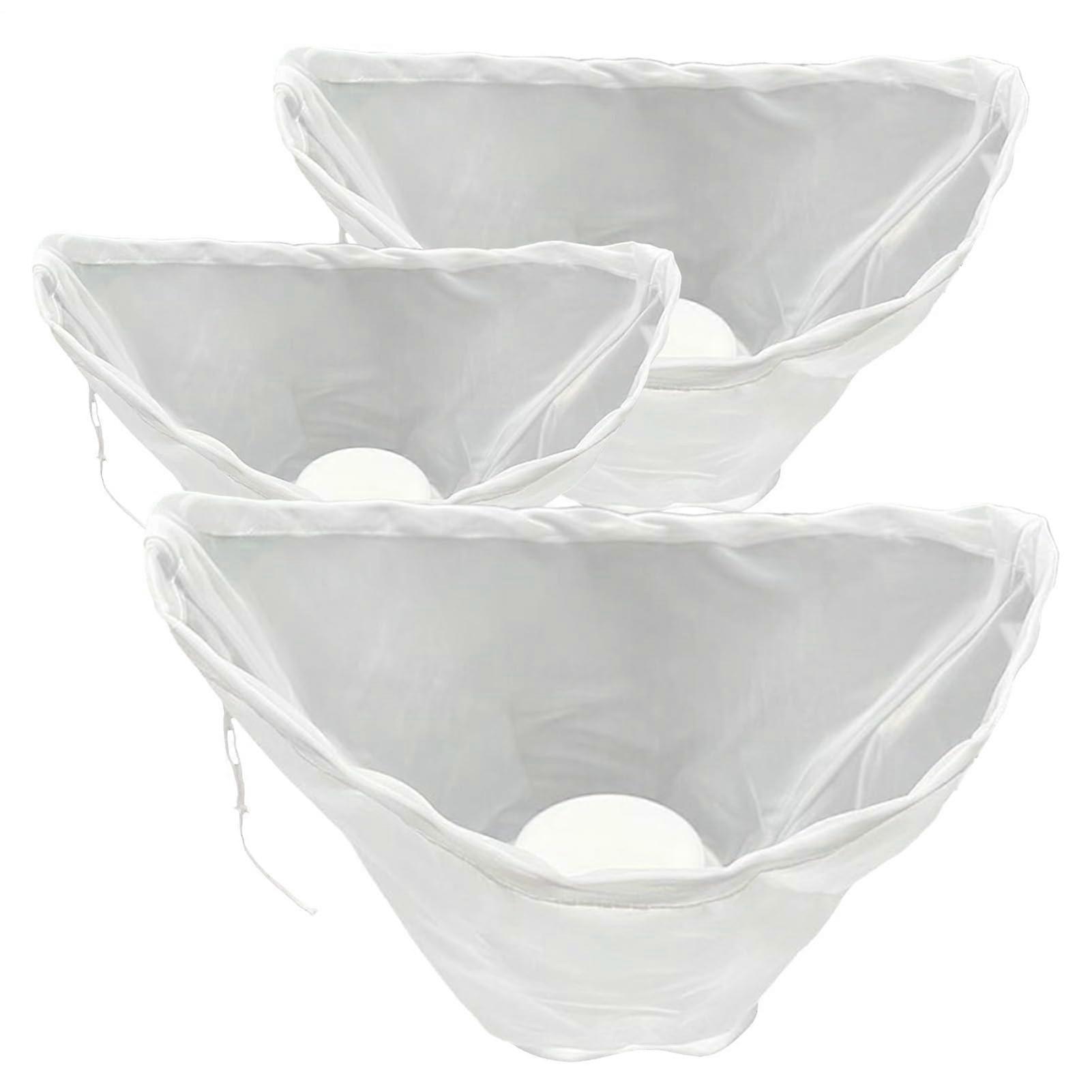 Nut Milk Bag with Fine Mesh Filtration, Large Reusable Cold Brew Coffee Filter, Drawstring Closure