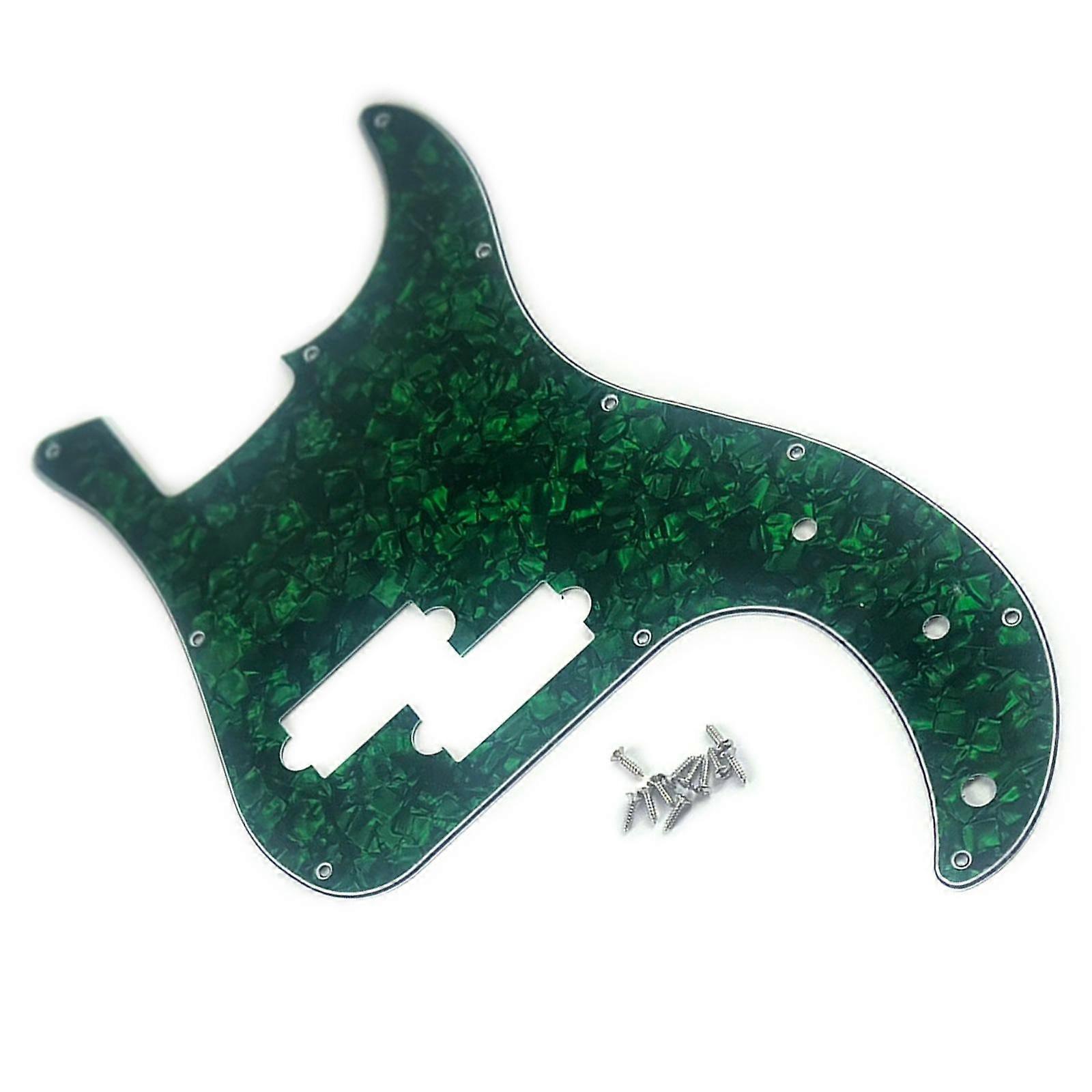 11-Hole 4 String Bass Pickguard Modern Style Standard Precision Bass Pickguard 3 Ply Scratch Plate Bass Accessory
