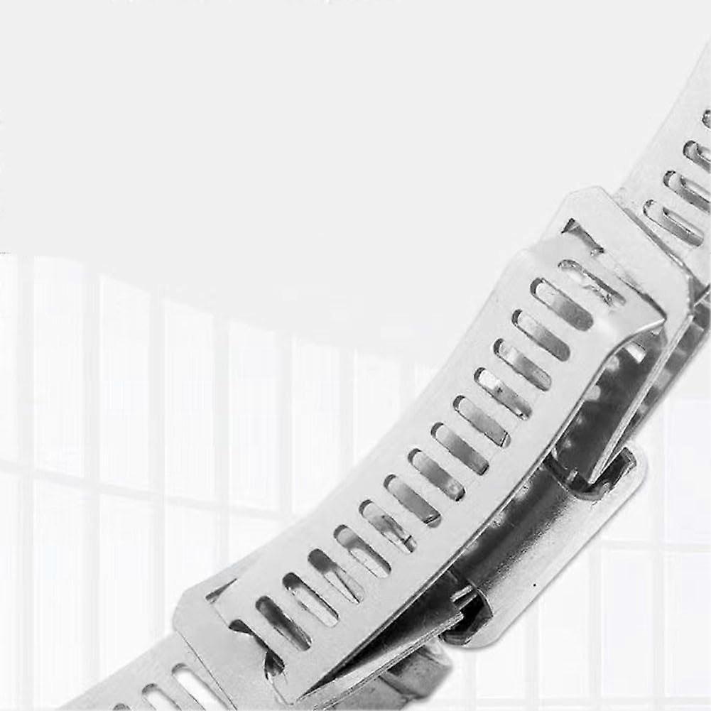 304 Stainless Steel Heavy Duty Hose Clamp with Secure Buckle Design for Automotive and Garden