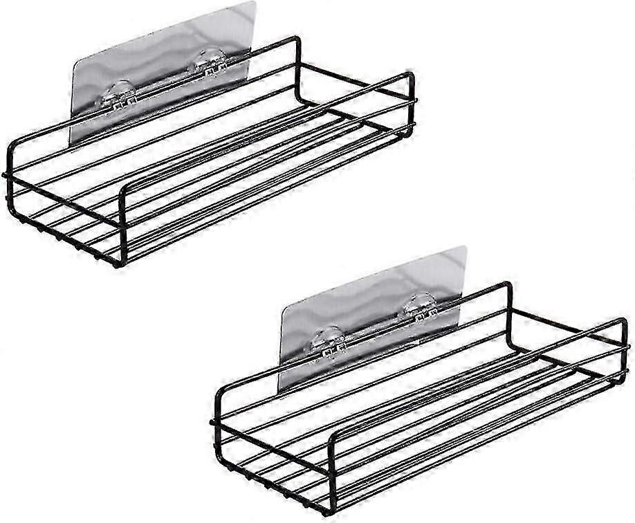 Self-adhesive Wall Mounted Bathroom Shelf, No Drilling, Solid Kitchen Brackets For Shower