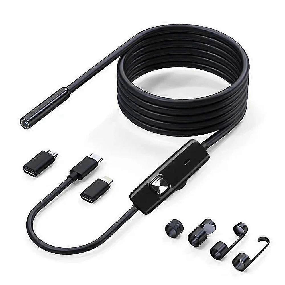 25-26 1920P Endoscope Camera With Light Borescope Tool With 8 Adjustable