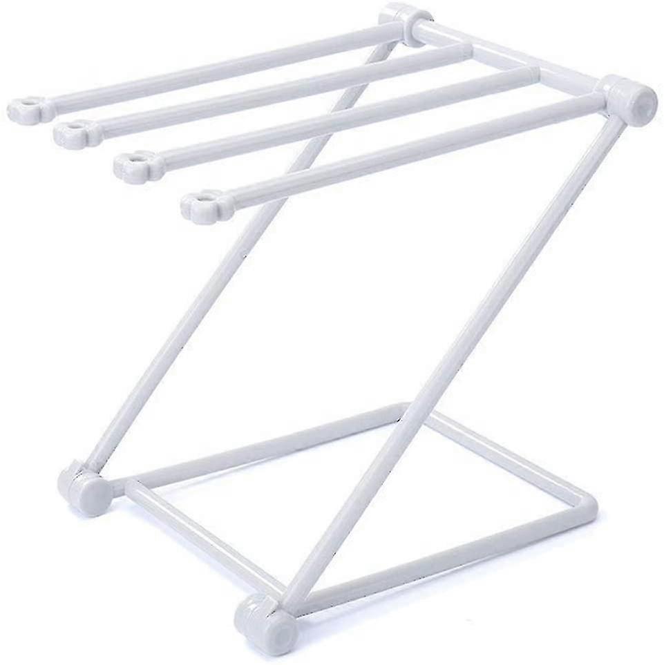 Foldable Base Towel Rack With 4-bar Design 25-26