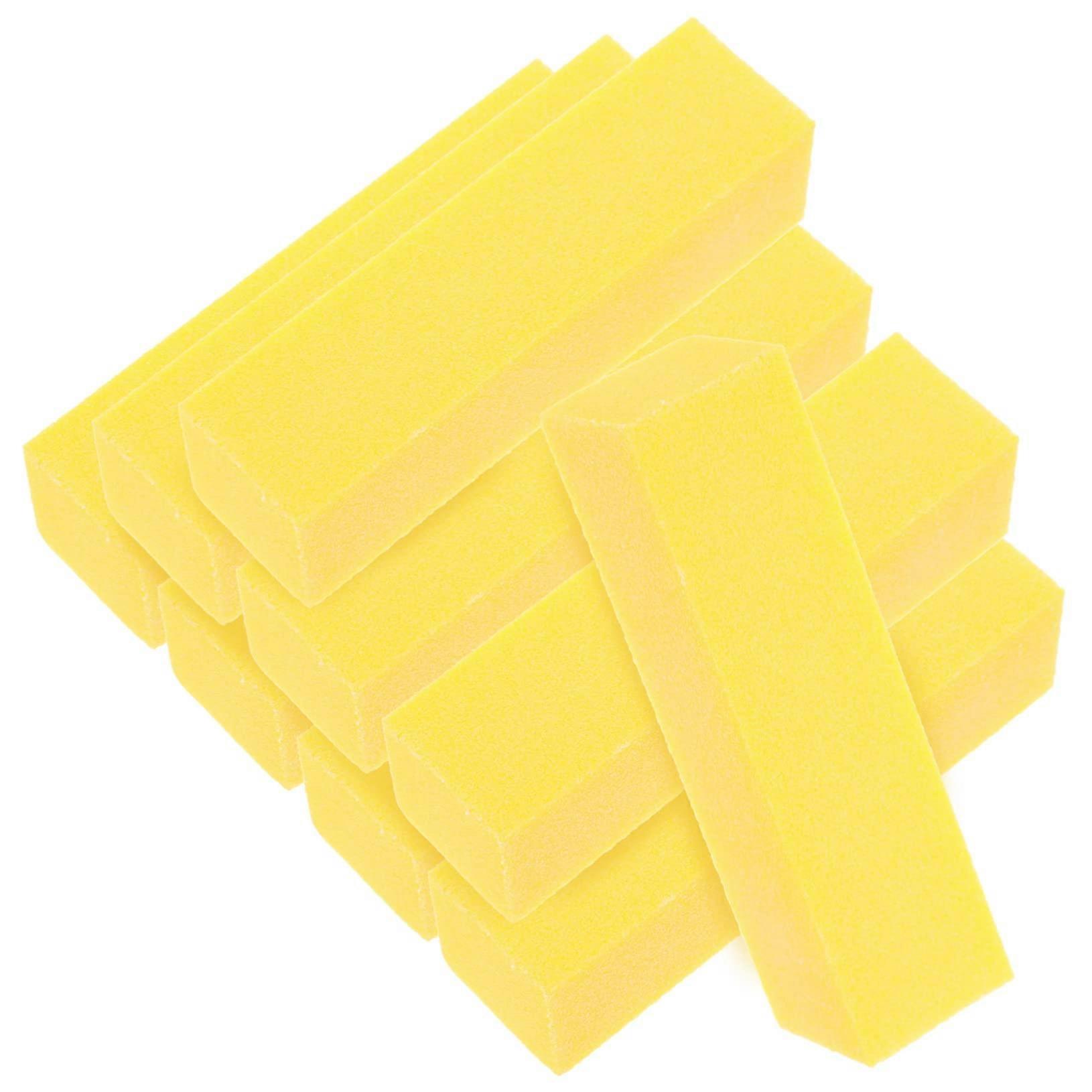 10pcs Sponge Nail Buffer Blocks Fine Grit for Smooth Natural Nails Manicure Pedicure