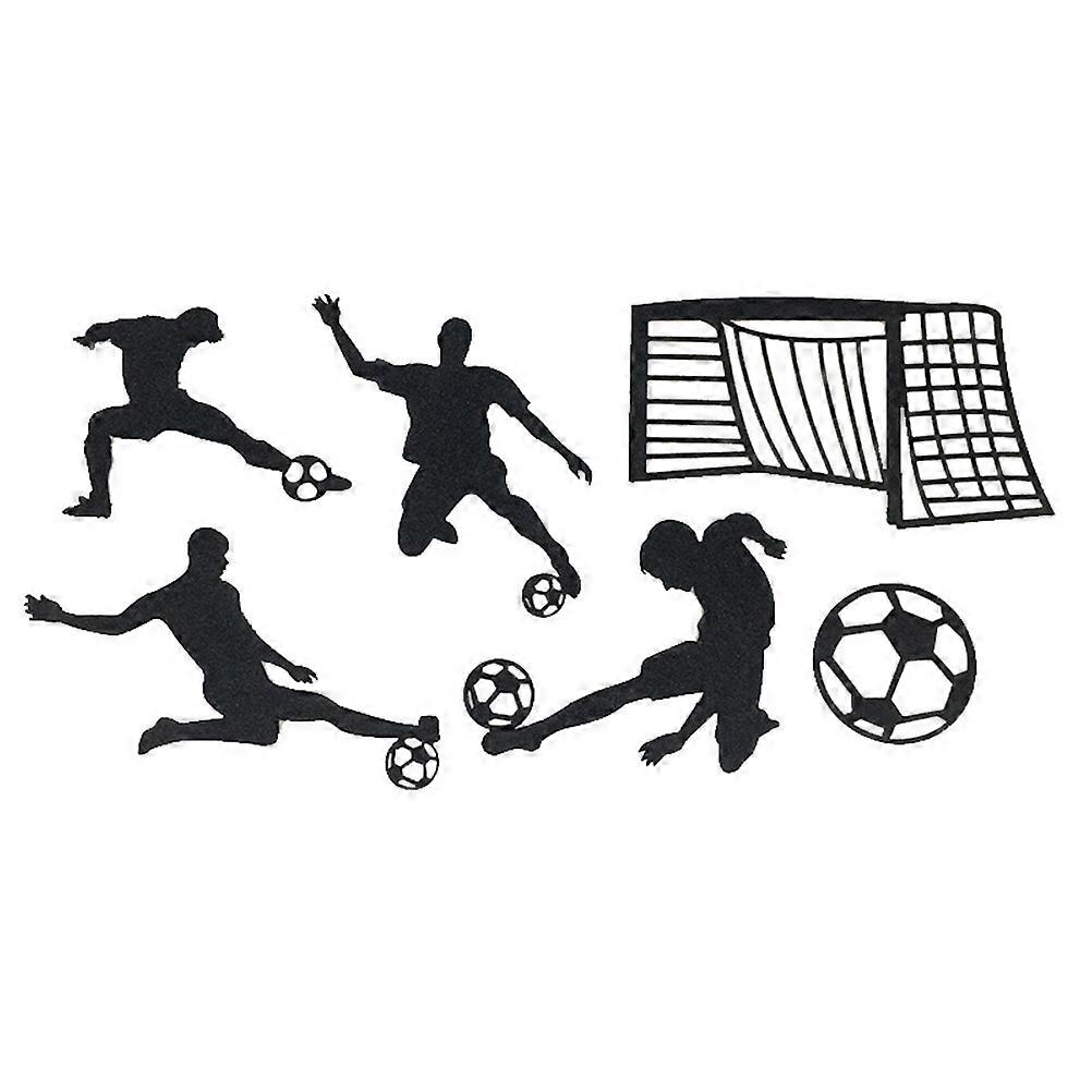 Cake Toppers Decorations Rectangle Non Toxic Environment Friendly 24Pcs Football