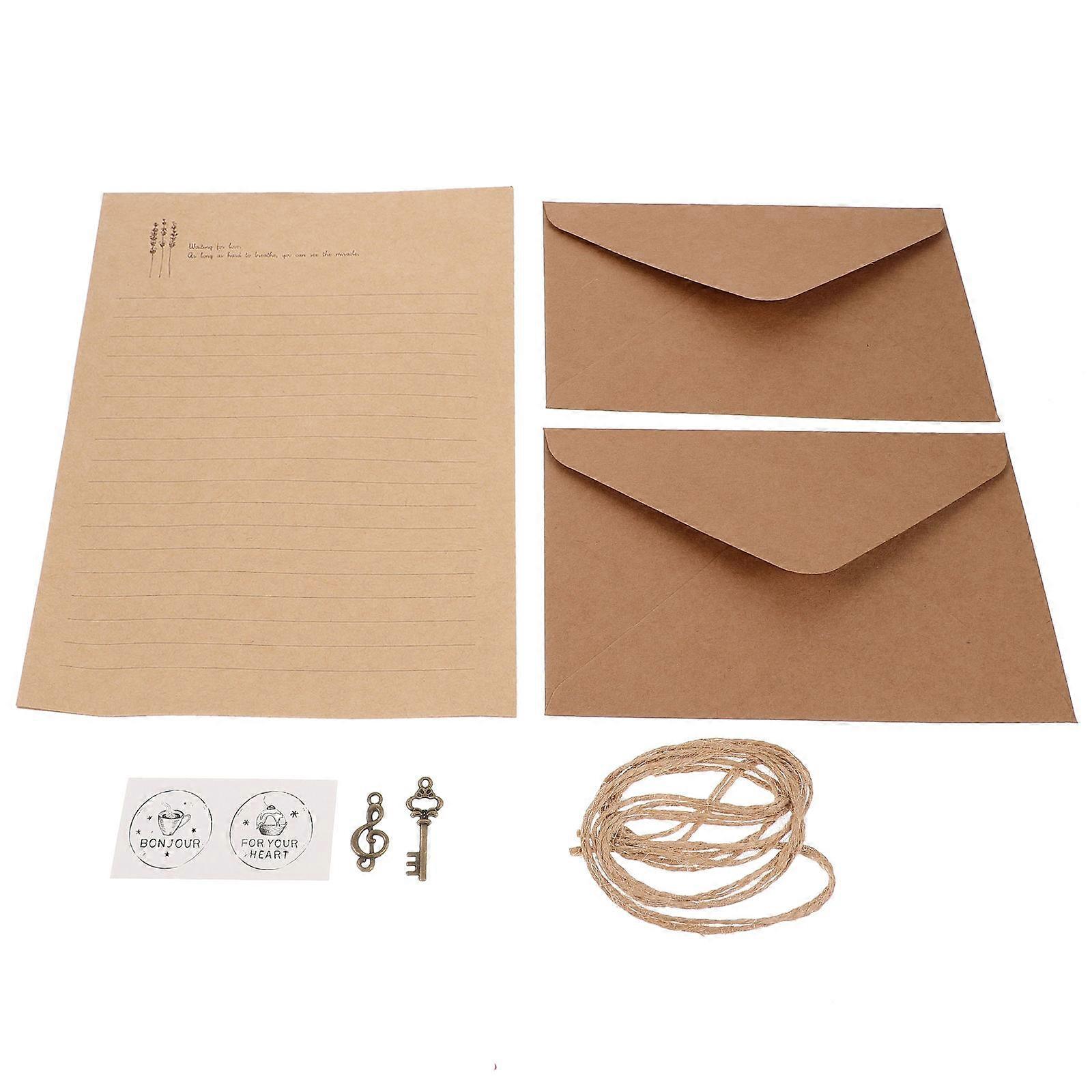 Letter Writing Paper Set for Writing 2Sets Retro Style Envelope Kit