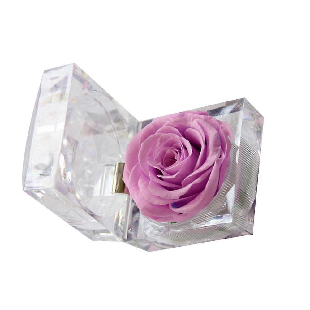 Never Withered Rose Eternity Rose Gift for Birthday 1Pcs Violet