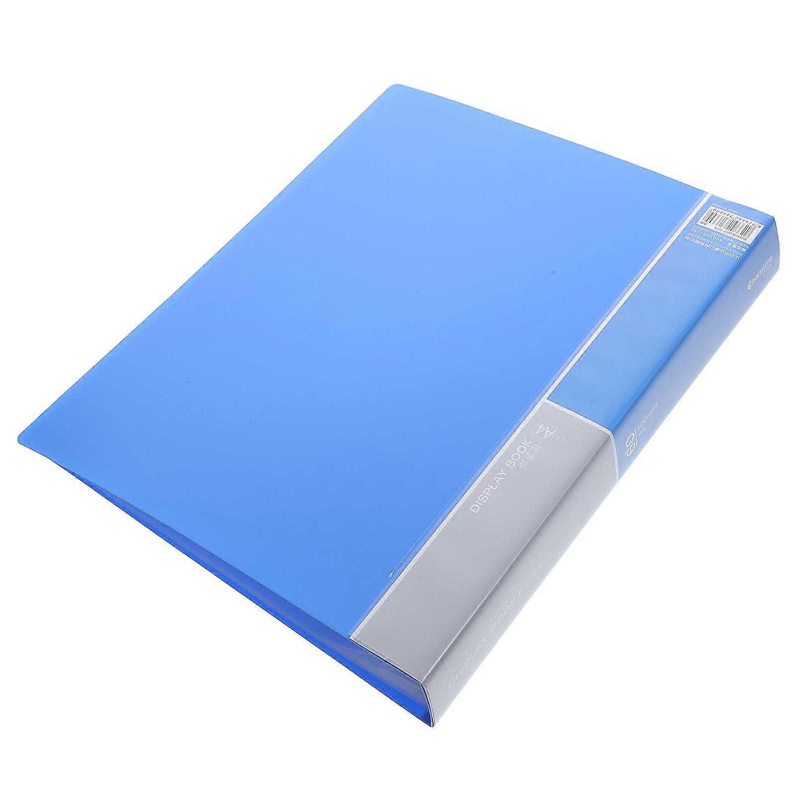 Plastic File Folder for Office Use with Stylish Blue Color