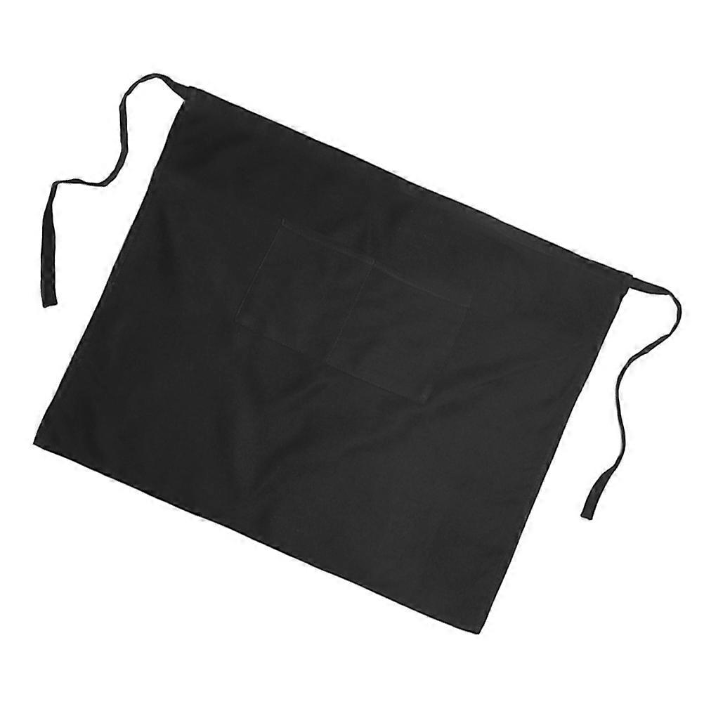 Home Kitchen Apron for Cooking 1Pcs Half-Length Black Polyester
