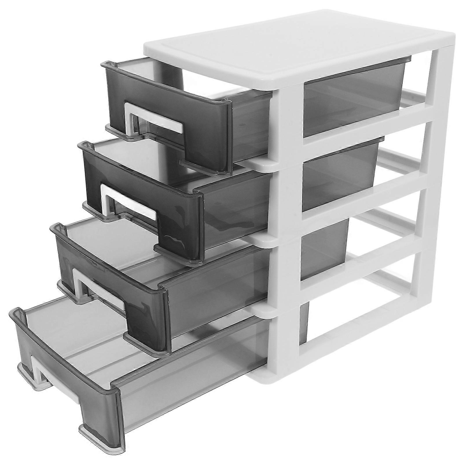 Storage Cabinet Drawer Type Closet for Storage Use Household Four-Layer Plastic Organizer