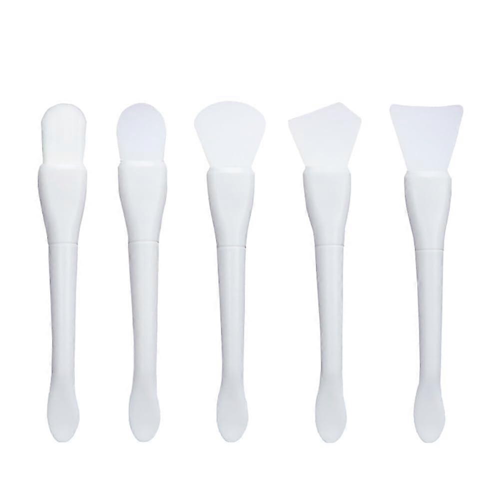 5pcs Silicone Face Mask Brush Set for Precise Application and Easy Clean Skincare Spatulas