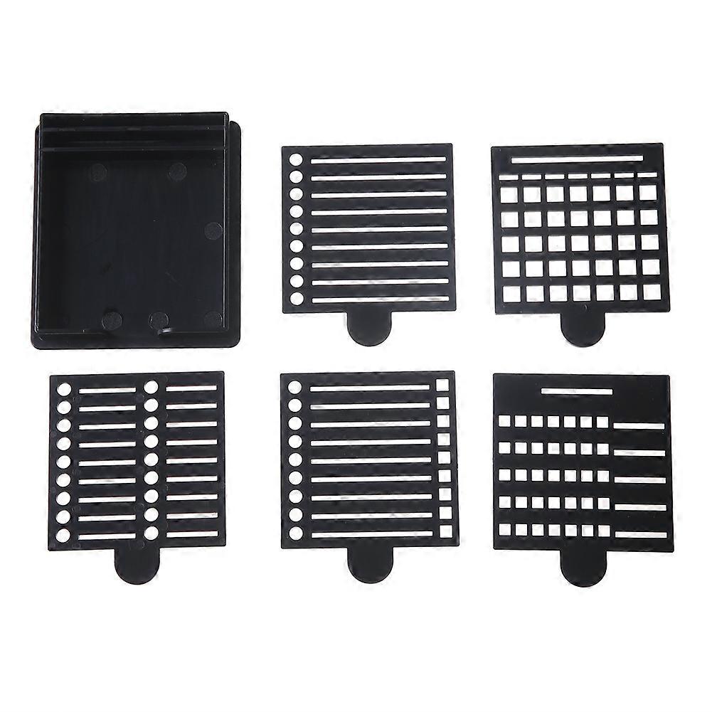 Sticky Note Stencil Template,Sticky Notes Dispenser,Reusable Note Organizer,Sticky Pads Dispenser with Stencil Black