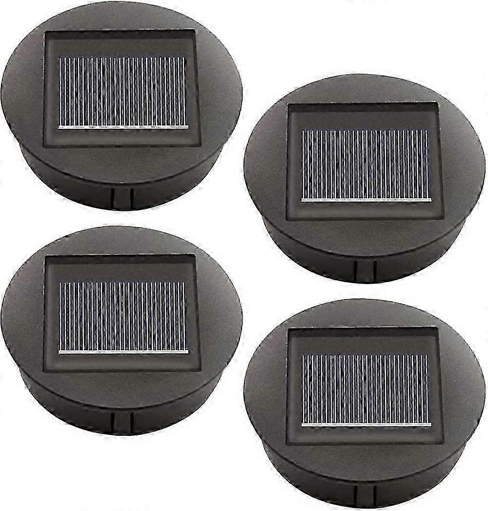 4 Pack Solar Replacement Lights with LED Bulbs, Solar Ceiling Light Replacement, LED Solar Panel Sha