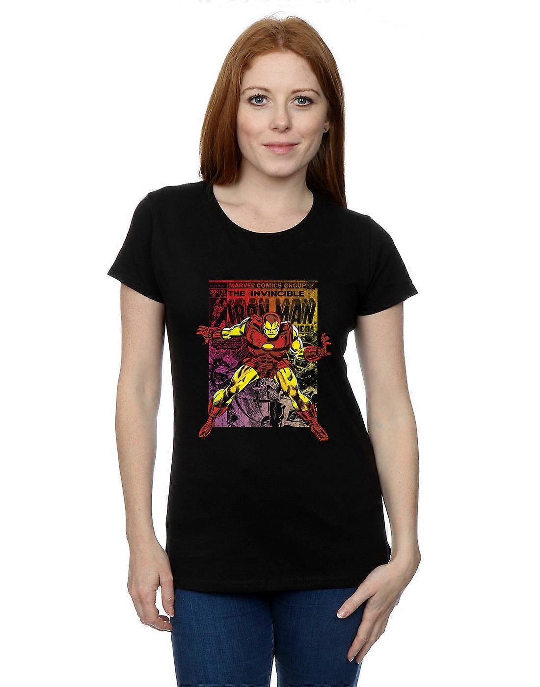 Marvel Women's Iron Man Gradient Comic T-Shirt