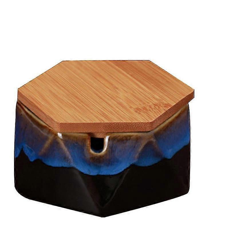 ceramic SX ashtray with secure lid