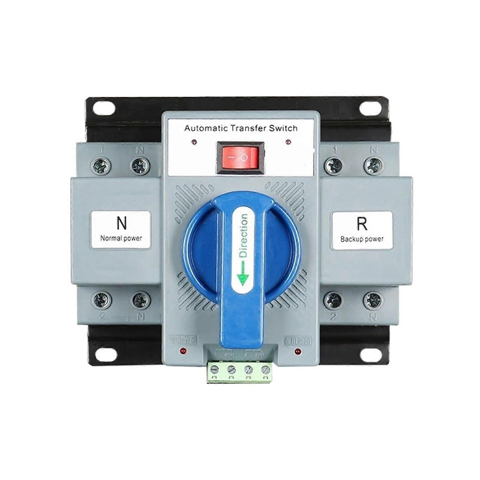 Automatic Transfer Switch 63A 230V Dual Power ATS for Home Backup with Overload and Voltage Protection