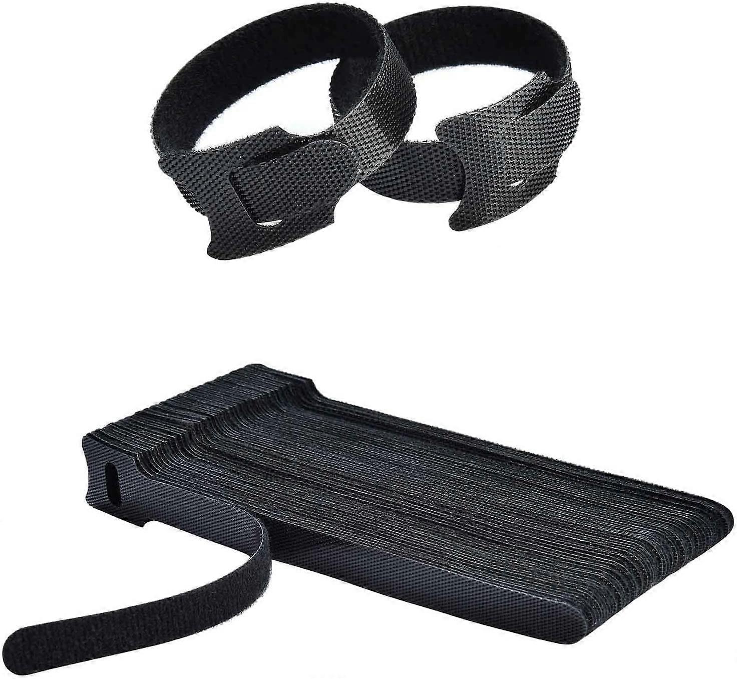 Reusable Cable Ties 50 Pack  Adjustable Straps for Cord Management Home and Office