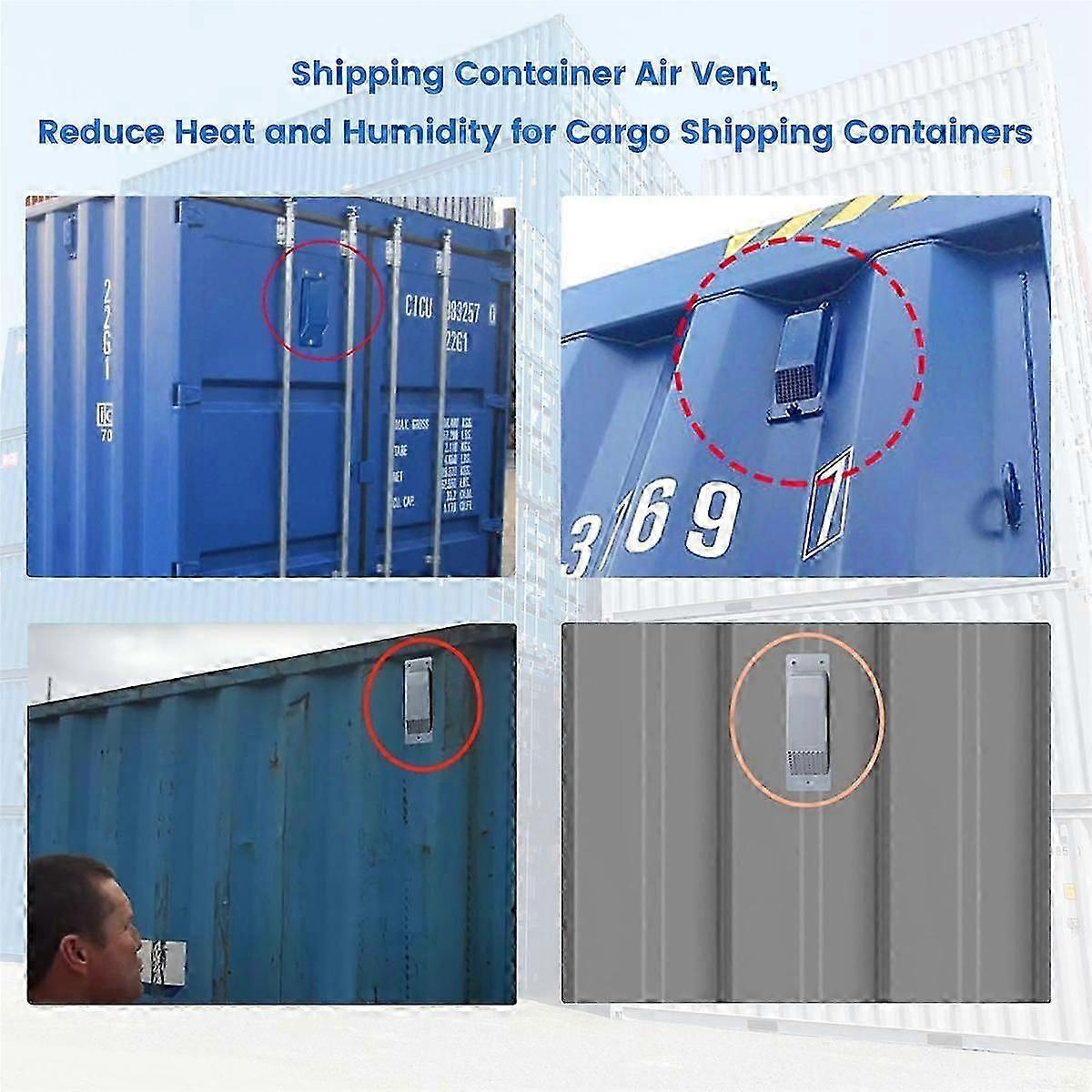 8-piece container ventilation kit, heavy-duty container accessories, ventilation kit, blue