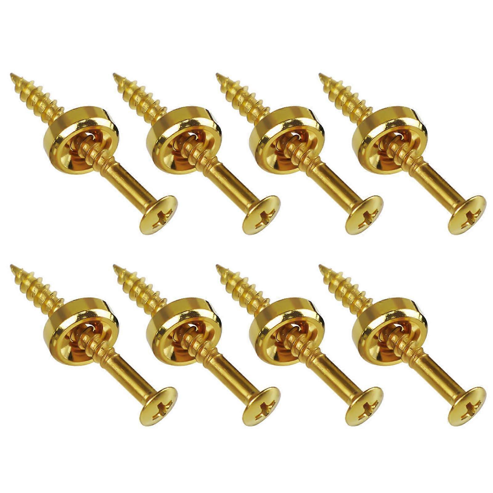 Electric Guitar Neck Screws and Ferrules Set with Nuts for Enhanced Neck Stability