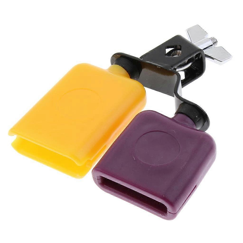 Drum Set Cowbell with Bright Ringing Sound, Adjustable Mounting, Colorful Percussion Cowbell Accessory