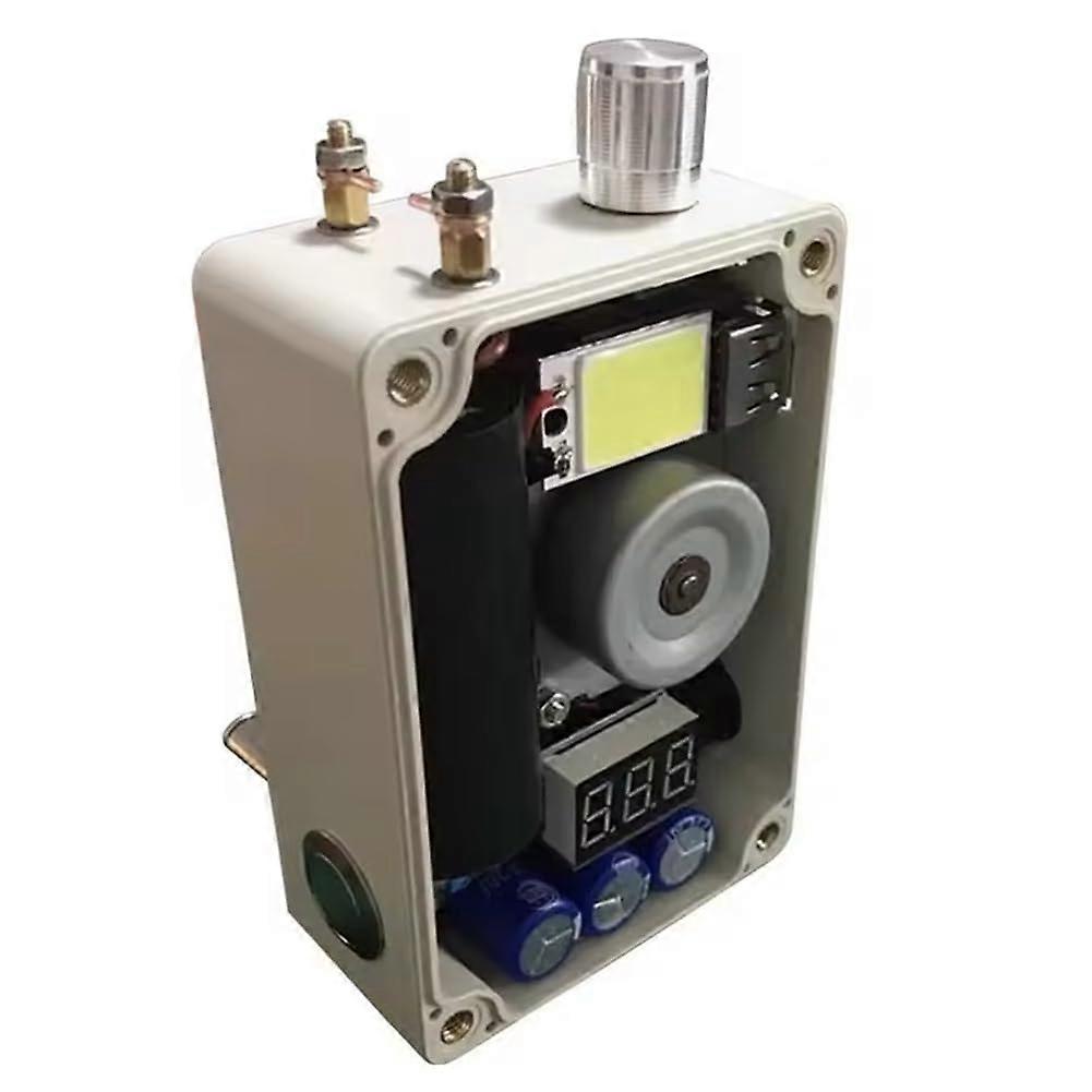 Portable Hand Crank Generator with Fast USB Charging, Voltmeter and Brightness Control for Camping