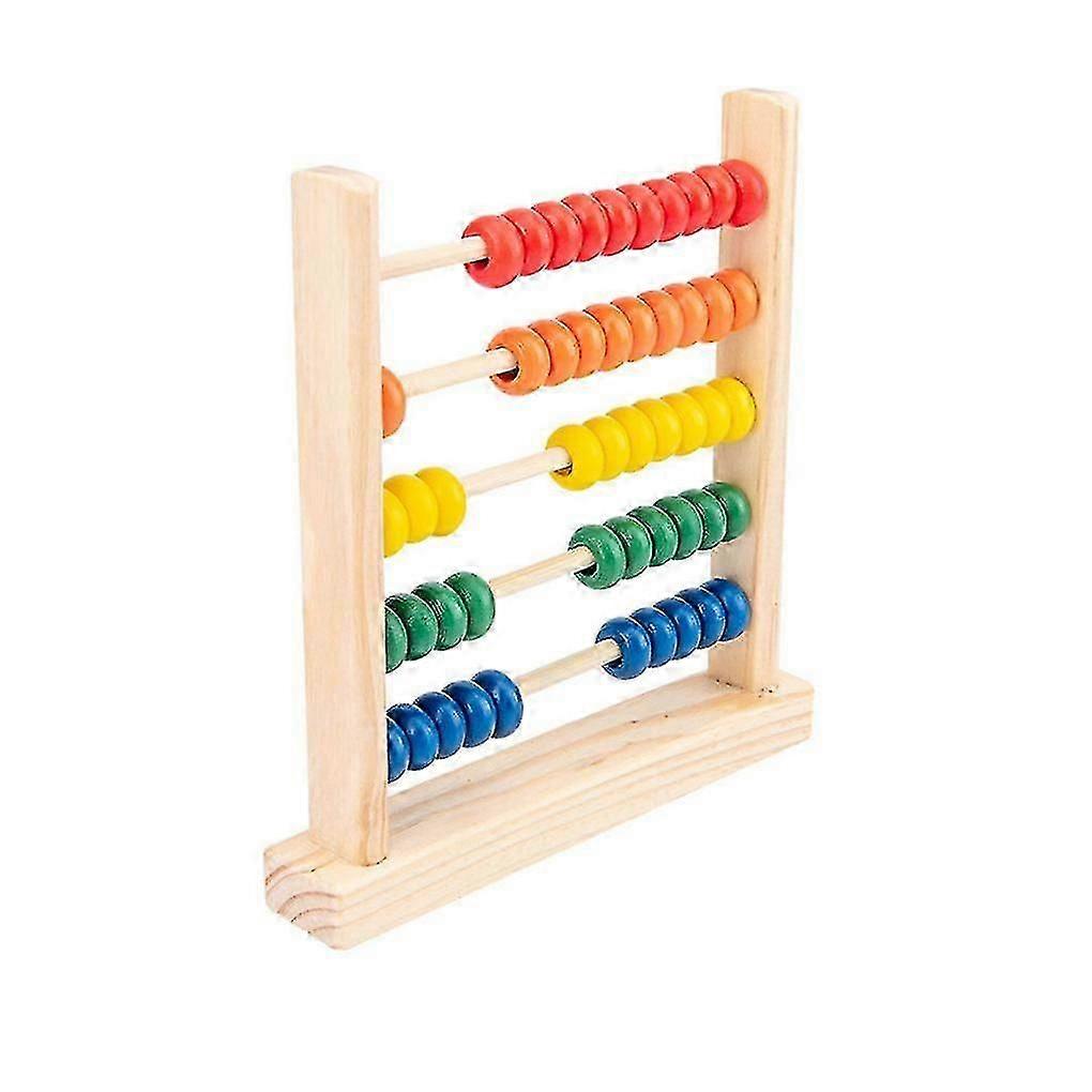 Wood Abacus Early Education Math Learning Toy Play
