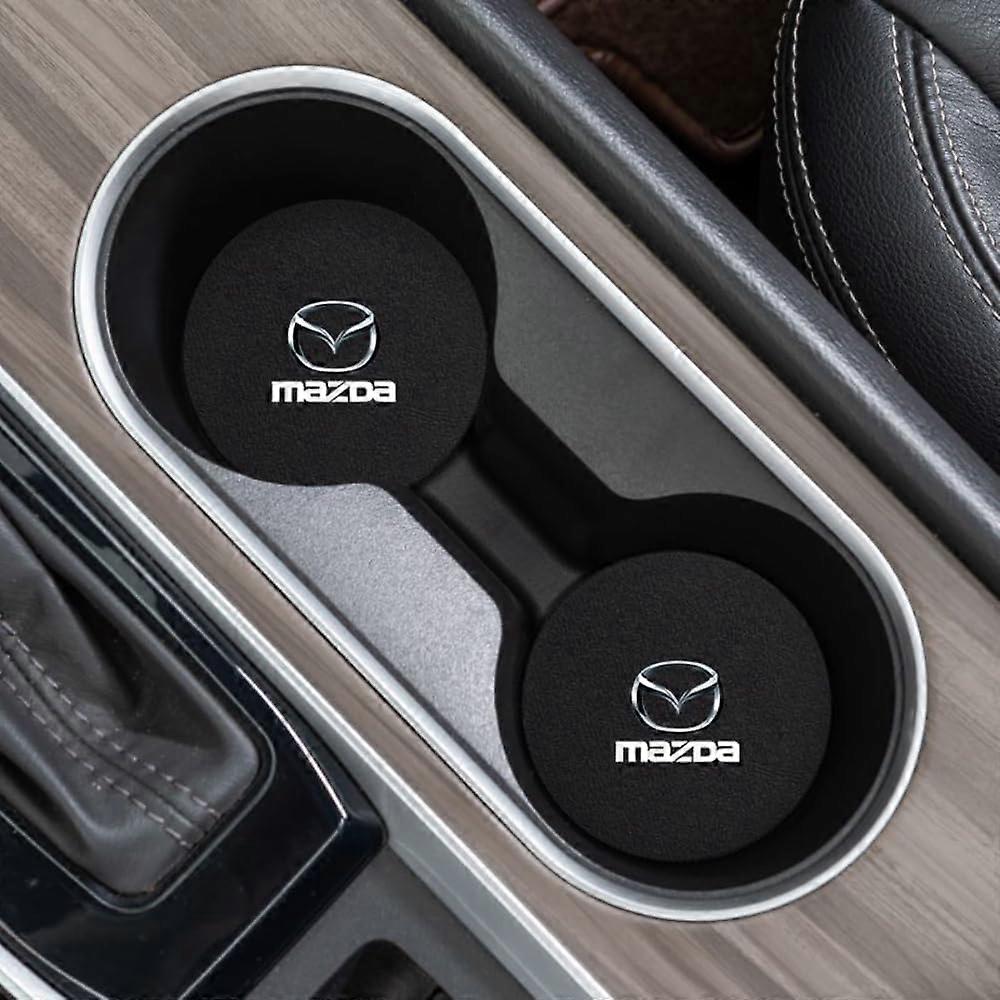 2PCS Cup Holder Inserts  Coaster Set for Mazda CX30 20192024 Protects Surface Easy Clean