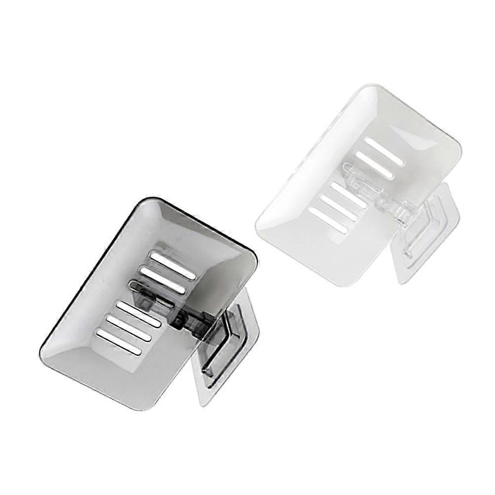Wall Mounted Soap Box Soap Rack for Storage 2Pcs Assorted Color Bathroom