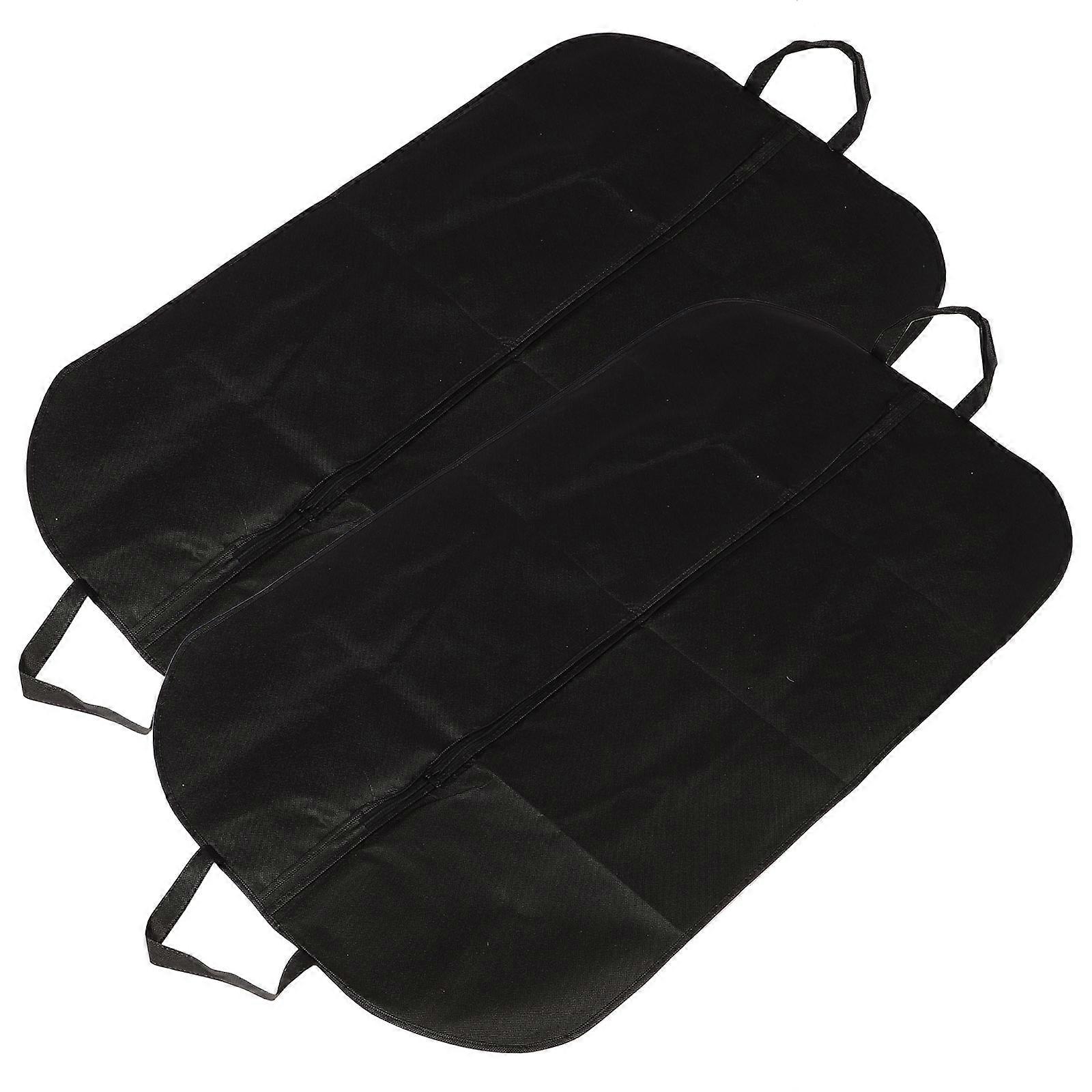 Black Suit Cover Household Clothes Protector for Storage 2Pcs Bag