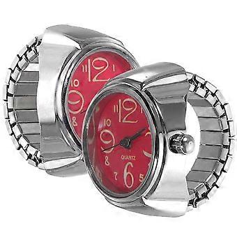 Creative Watches Quartz Time Display Minimalist Style for Tourism Wedding Employee Benefits Red 2Pcs