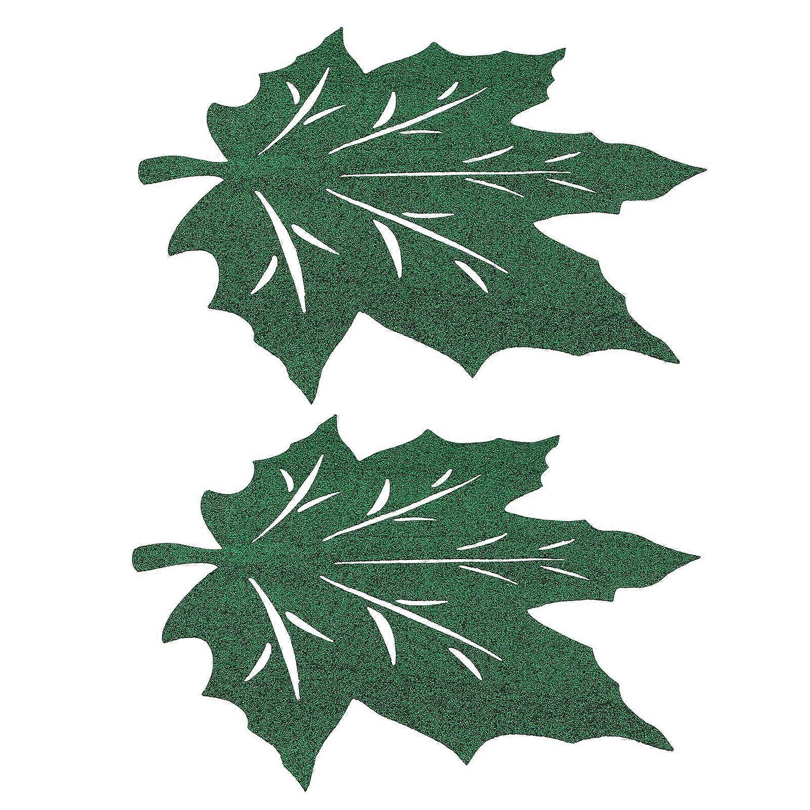 Table Mat Decors Thanksgiving Placemats for Dining Maple Leaf 2Pcs