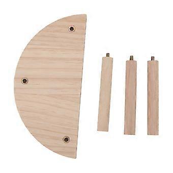 Hamster Speelplatform van Houten Halfrond Veilig Dennenhout Hamster Stand Platform voor Kleine Dieren