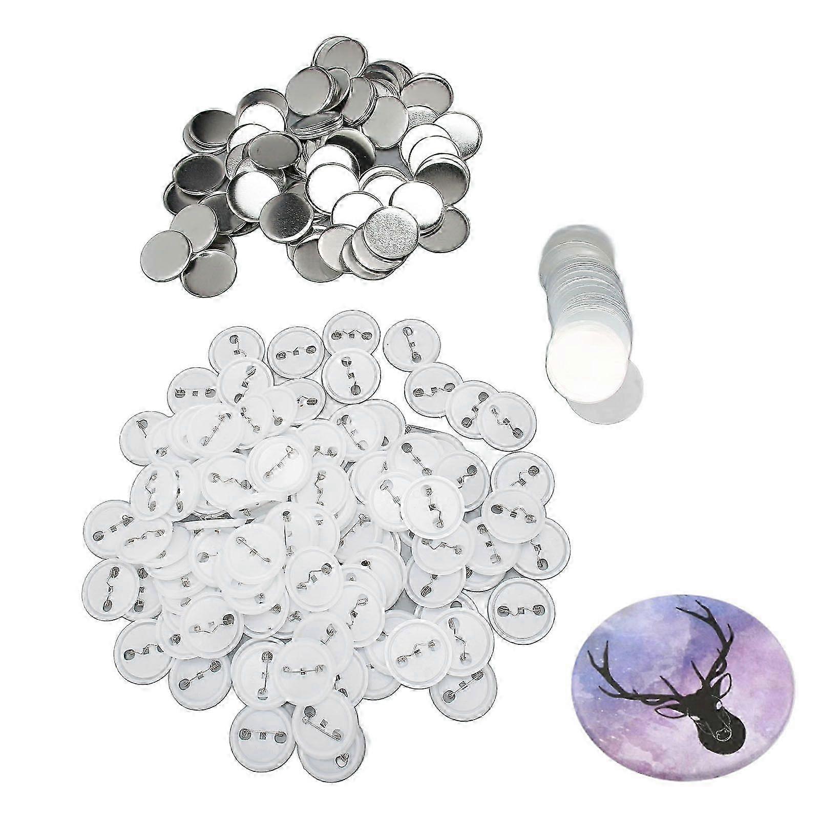 44mm Pin Back Button Making Supplies for DIY Craft Projects 100pcs