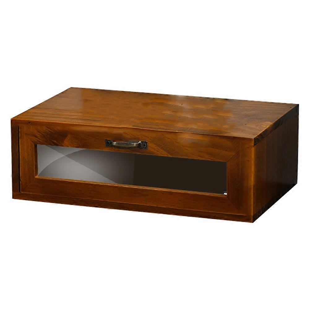 Wooden Computer Elevating Rack Storage Box for Office Use 1Pcs