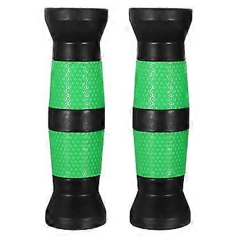 2pcs Non-Slip Dumbbell Handle Protectors - PVC Barbell Lifting Grips for Fitness - Replaceable Dumbbell Grip Covers for Strength Training Black Black 