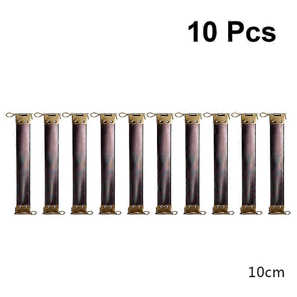 Golden Metal Internal Flex Frames for Handbag Hinges 10Pcs Replacement Spring Clips