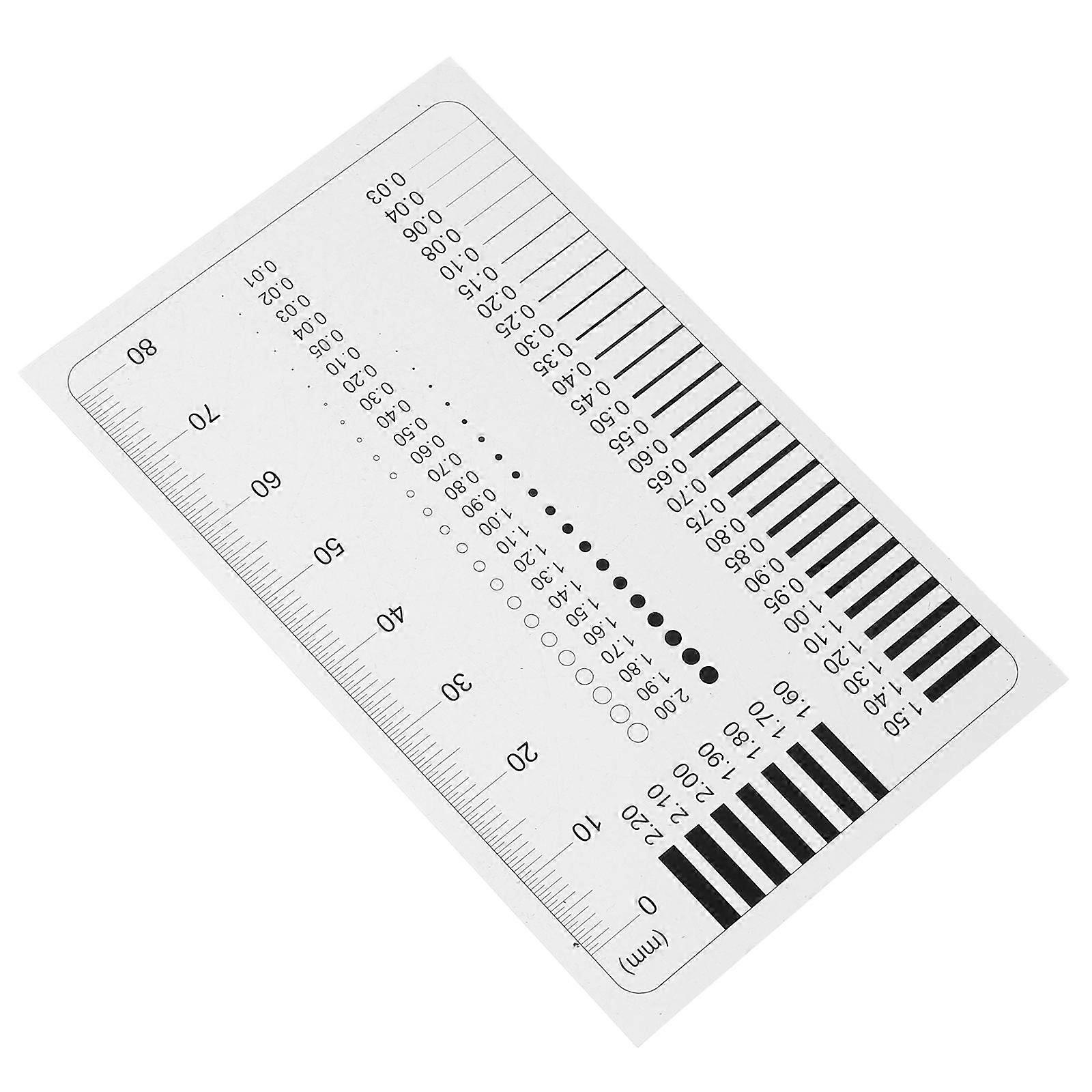 Defect Measurement Estimation Chart Plastic Material for General Users Stain Measurement 1Pack