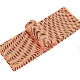Toalha de resfriamento Toalha de Toalha Pescoço Facial Resfriamento Toalha Macia Respirável Fitness Toalha Esportiva (laranja) 30 * 100cm, 3 Pacote