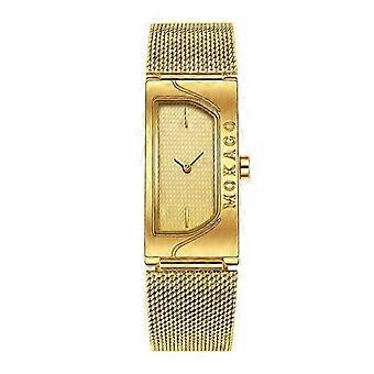 MOKAGO Women's Elegant Gold Mesh Watch - Stylish Fashion Timepiece with Premium Stainless Steel Band for Everyday Luxury