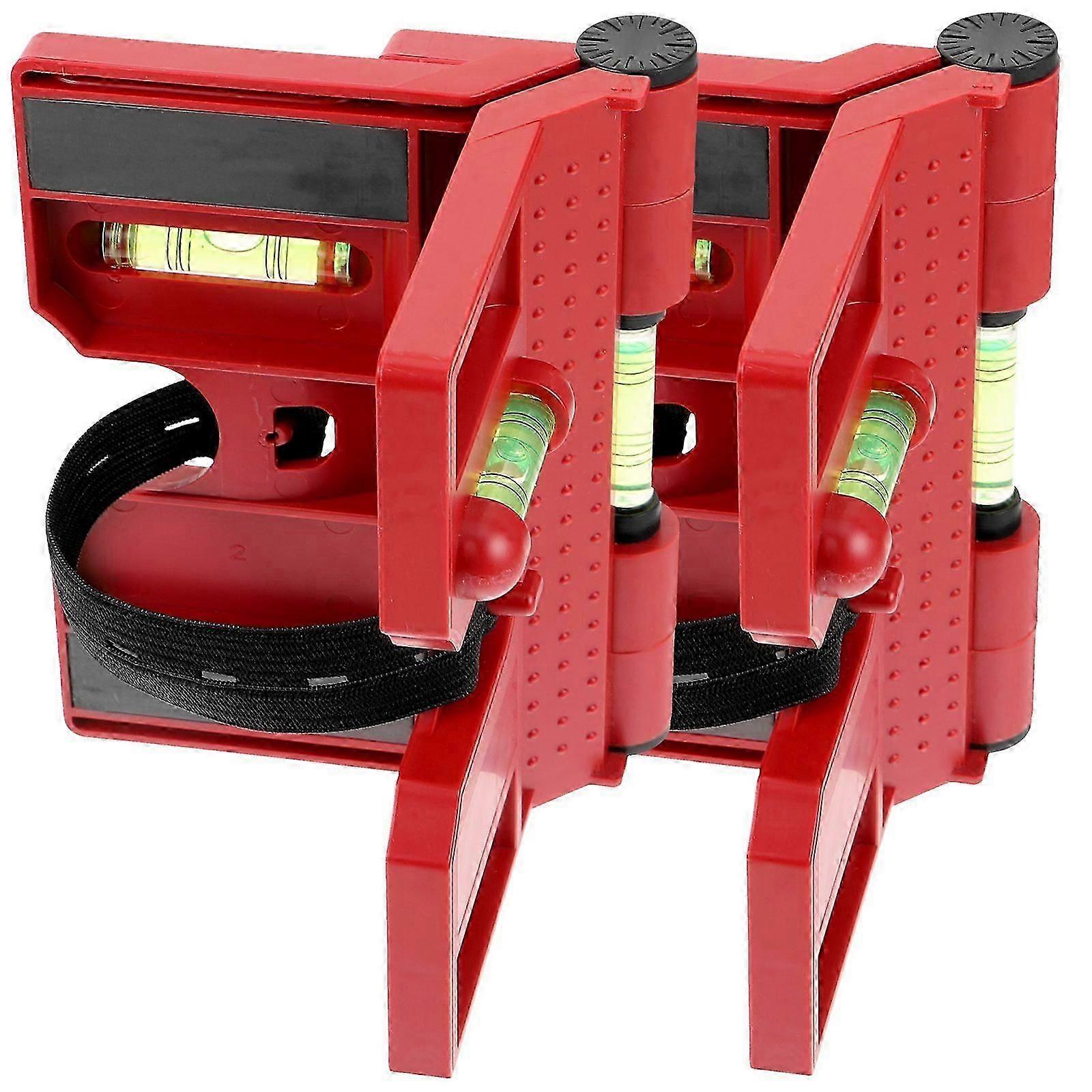 2-Pack Professional Level Column Level Tool Folding Cross-Check Bubble Level